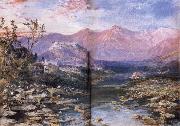 William Simpson The Lake of Kashmir at Shrinagar china oil painting artist